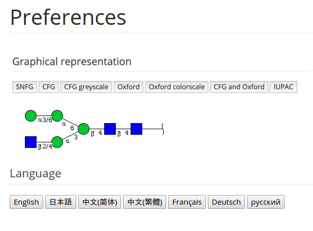 User Preferences